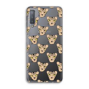 CaseCompany Tijger: Samsung Galaxy A7 (2018) Transparant Hoesje