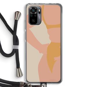 CaseCompany Bikini body: Xiaomi Redmi Note 10 Pro Transparant Hoesje met koord