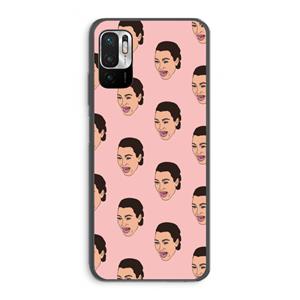 CaseCompany Ugly Cry Call: Xiaomi Redmi Note 10 5G Transparant Hoesje