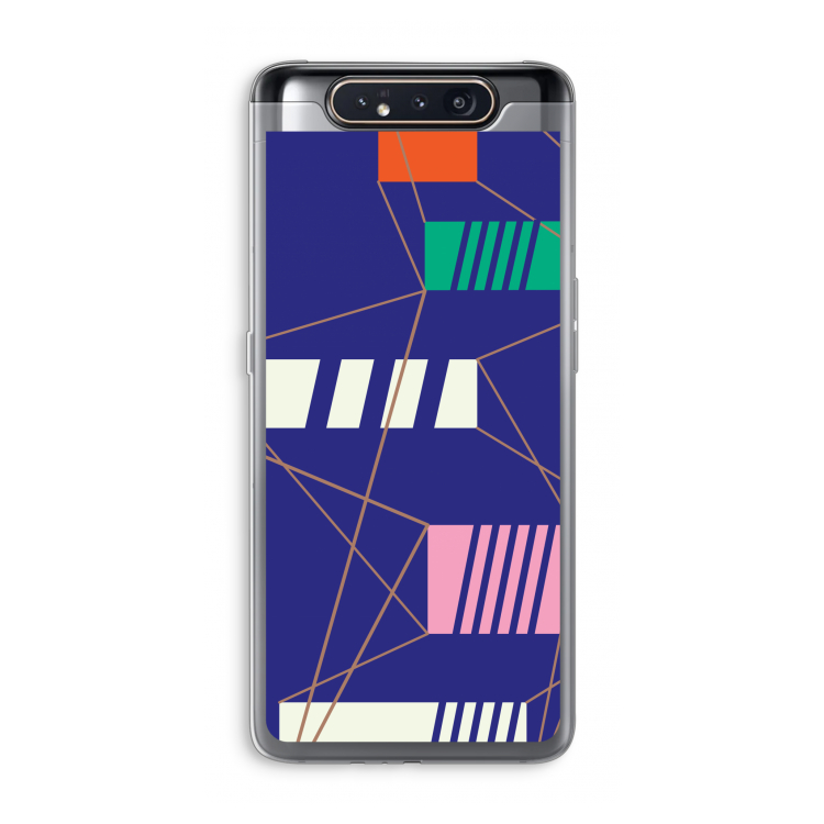 CaseCompany Gestalte 5: Samsung Galaxy A80 Transparant Hoesje