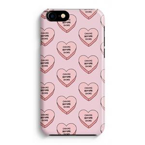 CaseCompany Chicks before dicks: Volledig Geprint iPhone 7 Plus Hoesje