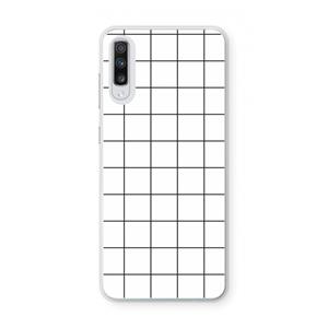 CaseCompany Rooster: Samsung Galaxy A70 Transparant Hoesje