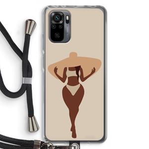 CaseCompany Let's get salty: Xiaomi Redmi Note 10 Pro Transparant Hoesje met koord