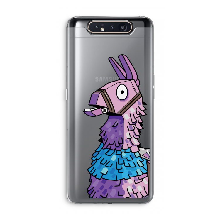CaseCompany Lama: Samsung Galaxy A80 Transparant Hoesje