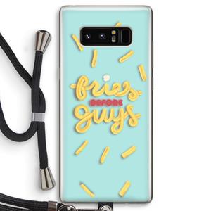 CaseCompany Always fries: Samsung Galaxy Note 8 Transparant Hoesje met koord