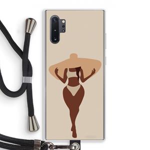 CaseCompany Let's get salty: Samsung Galaxy Note 10 Plus Transparant Hoesje met koord