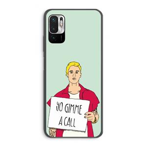 CaseCompany Gimme a call: Xiaomi Redmi Note 10 5G Transparant Hoesje