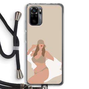 CaseCompany One of a kind: Xiaomi Redmi Note 10 Pro Transparant Hoesje met koord