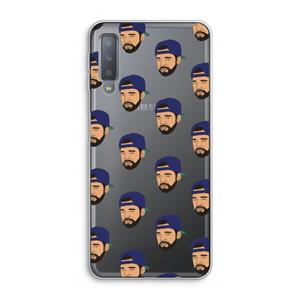 CaseCompany Drake Away: Samsung Galaxy A7 (2018) Transparant Hoesje