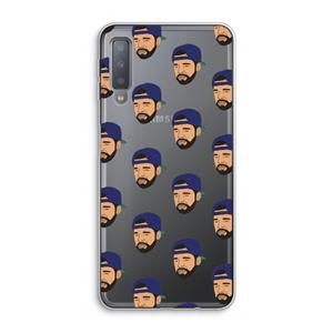 CaseCompany Drake Away: Samsung Galaxy A7 (2018) Transparant Hoesje