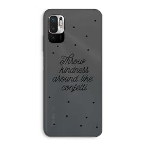 CaseCompany Confetti: Xiaomi Redmi Note 10 5G Transparant Hoesje