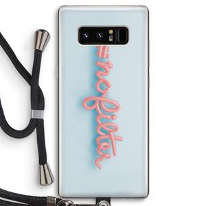 CaseCompany nofilter: Samsung Galaxy Note 8 Transparant Hoesje met koord