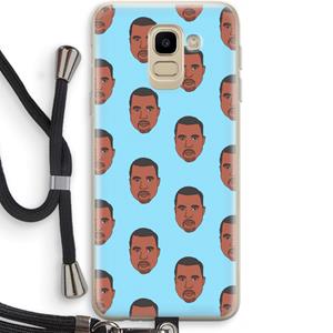 CaseCompany Kanye Call Me℃: Samsung Galaxy J6 (2018) Transparant Hoesje met koord