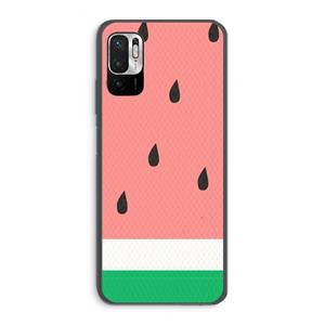 CaseCompany Watermeloen: Xiaomi Redmi Note 10 5G Transparant Hoesje