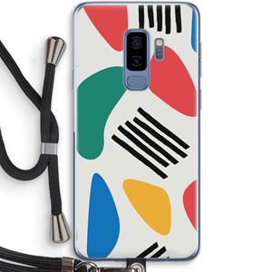 CaseCompany Illustratieve pop 1: Samsung Galaxy S9 Plus Transparant Hoesje met koord