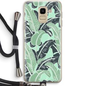 CaseCompany This Sh*t Is Bananas: Samsung Galaxy J6 (2018) Transparant Hoesje met koord