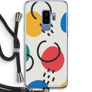 CaseCompany Illustratieve pop 3: Samsung Galaxy S9 Plus Transparant Hoesje met koord