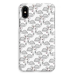 CaseCompany Zwanen: iPhone XS Max Volledig Geprint Hoesje