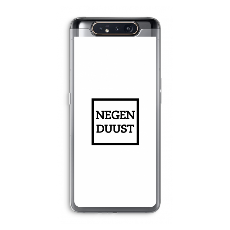 CaseCompany Negenduust vierkant: Samsung Galaxy A80 Transparant Hoesje