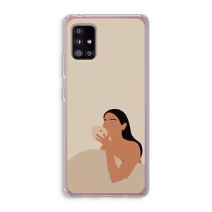 CaseCompany Fresh coffee: Samsung Galaxy A51 5G Transparant Hoesje