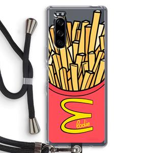 CaseCompany McElodie: Sony Xperia 5 Transparant Hoesje met koord