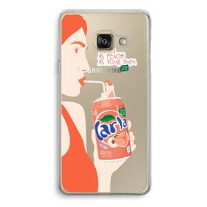 CaseCompany Peach please!: Samsung Galaxy A3 (2016) Transparant Hoesje