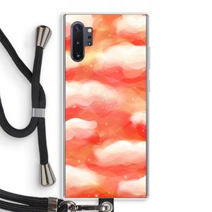 CaseCompany Lichte Wolken: Samsung Galaxy Note 10 Plus Transparant Hoesje met koord
