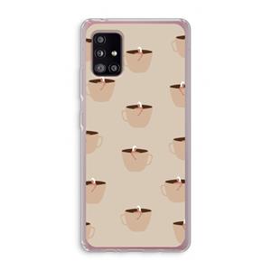CaseCompany Morning coffee: Samsung Galaxy A51 5G Transparant Hoesje