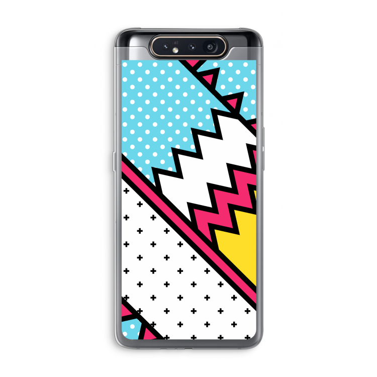 CaseCompany Pop Art #2: Samsung Galaxy A80 Transparant Hoesje