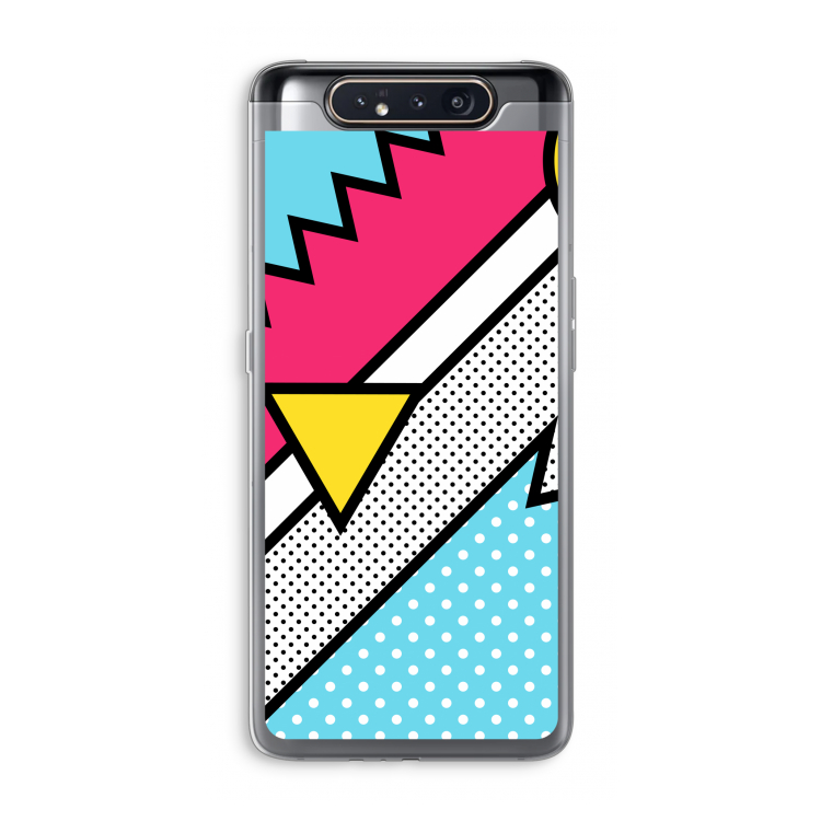 CaseCompany Pop Art #3: Samsung Galaxy A80 Transparant Hoesje