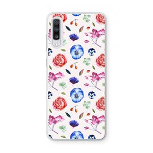 CaseCompany Bloemetjes: Samsung Galaxy A70 Transparant Hoesje