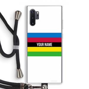 CaseCompany WK Wielrennen: Samsung Galaxy Note 10 Plus Transparant Hoesje met koord