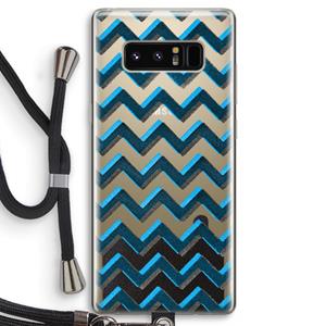 CaseCompany Onderbroken lijn: Samsung Galaxy Note 8 Transparant Hoesje met koord