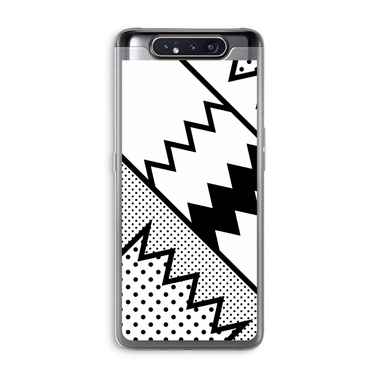 CaseCompany Pop Art #5: Samsung Galaxy A80 Transparant Hoesje