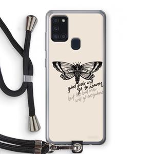 CaseCompany Good or bad: Samsung Galaxy A21s Transparant Hoesje met koord
