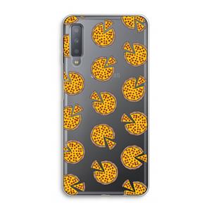 CaseCompany You Had Me At Pizza: Samsung Galaxy A7 (2018) Transparant Hoesje