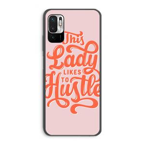 CaseCompany Hustle Lady: Xiaomi Redmi Note 10 5G Transparant Hoesje