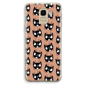 CaseCompany Kat: Samsung Galaxy J6 (2018) Transparant Hoesje