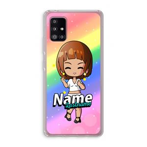 CaseCompany Chibi Maker vrouw: Samsung Galaxy A51 5G Transparant Hoesje