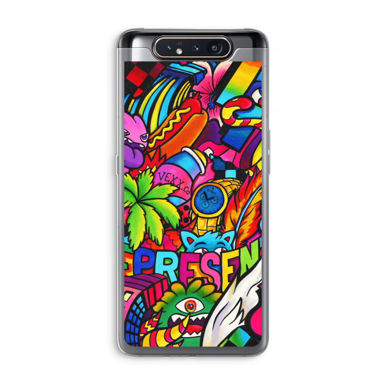 CaseCompany Represent: Samsung Galaxy A80 Transparant Hoesje