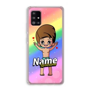 CaseCompany Chibi Maker man: Samsung Galaxy A51 5G Transparant Hoesje