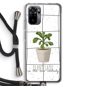 CaseCompany Kamerplant op vensterruit: Xiaomi Redmi Note 10 Pro Transparant Hoesje met koord