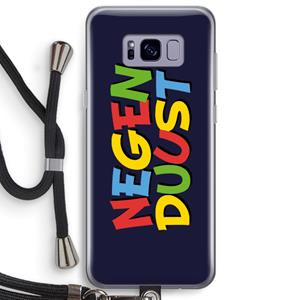 CaseCompany 90's One: Samsung Galaxy S8 Plus Transparant Hoesje met koord