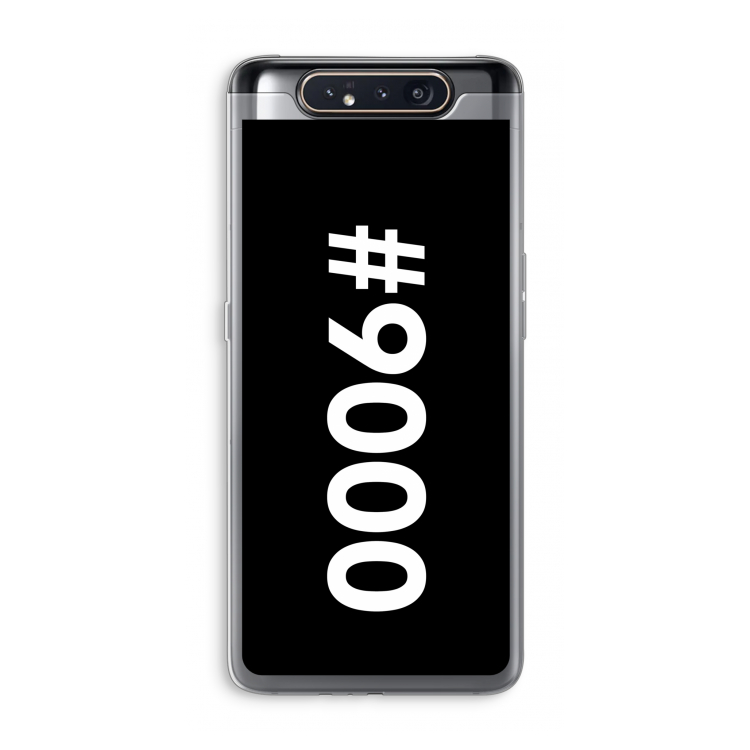CaseCompany #9000: Samsung Galaxy A80 Transparant Hoesje