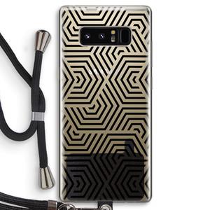 CaseCompany Magic pattern: Samsung Galaxy Note 8 Transparant Hoesje met koord