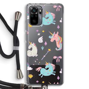 CaseCompany Fantasiewereld: Xiaomi Redmi Note 10 Pro Transparant Hoesje met koord