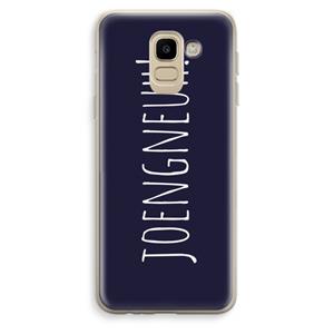 CaseCompany Joengneuh!: Samsung Galaxy J6 (2018) Transparant Hoesje