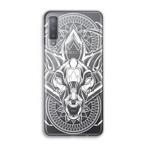CaseCompany Oh Deer: Samsung Galaxy A7 (2018) Transparant Hoesje