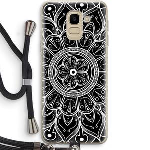 CaseCompany Roses Are Red: Samsung Galaxy J6 (2018) Transparant Hoesje met koord