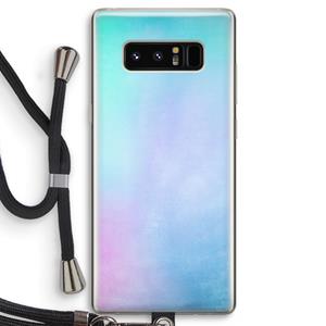 CaseCompany mist pastel: Samsung Galaxy Note 8 Transparant Hoesje met koord